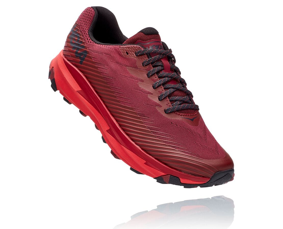 Hoka One One Torrent 2 Herren Wanderschuhe DunkelBraun / Rot | (DE-8543VXOJH)